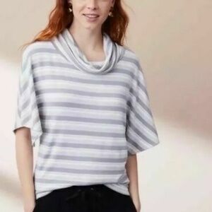 Lou & Grey striped cowl neck size M // 1835